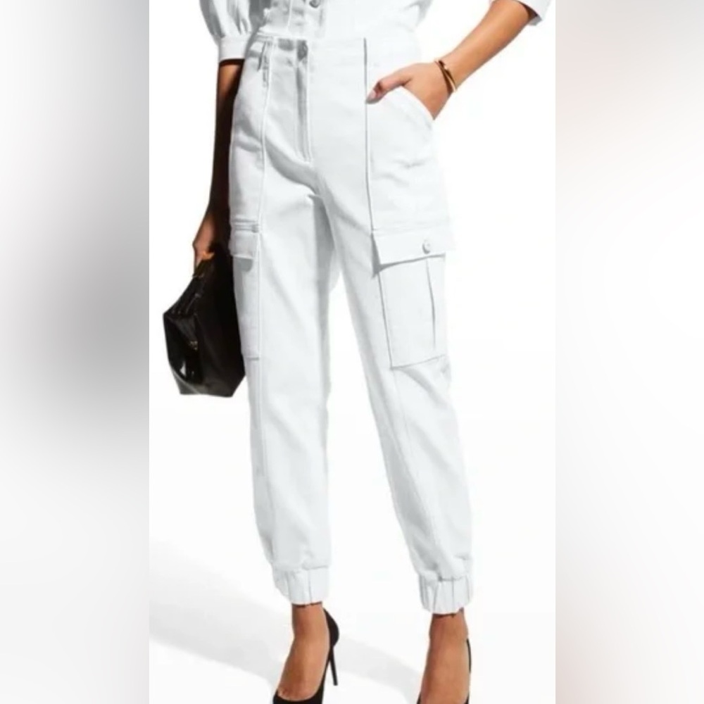 Cinq à Sept Kelly skinny Cargo Pants white NEW
